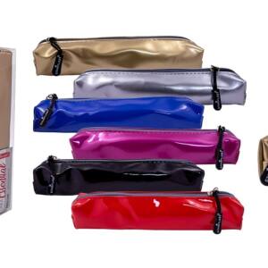 Estuche essential 1 cremallera colores metalizados