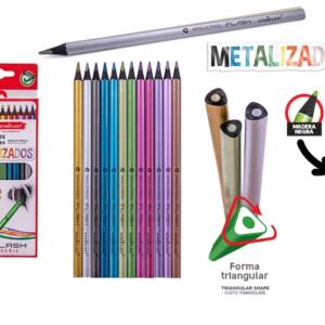 Lápices metalizados 12U