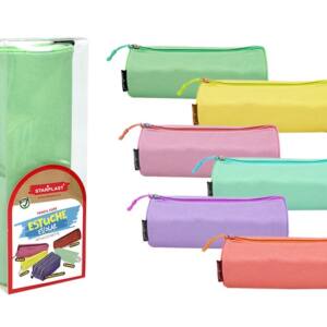 Estuche 1 cremallera color pastel