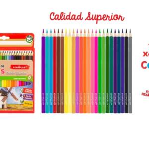 Lápices de colores calidad superior 24U