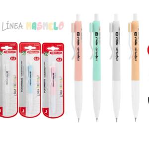 Portaminas 0.5mm Retráctil Masmelo Cuerpo Color Surtido