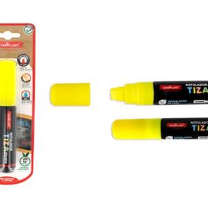 Rotulador tiza líquida punta plana 10mm amarillo