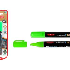 Rotulador tiza líquida punta redonda 5mm verde