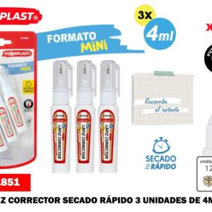 Mini lápiz corrector 4ml 3U