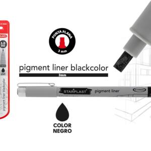 Estilógrafo pigment liner 3.0mm negro