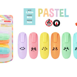 Set de 6 mini marcadores pastel