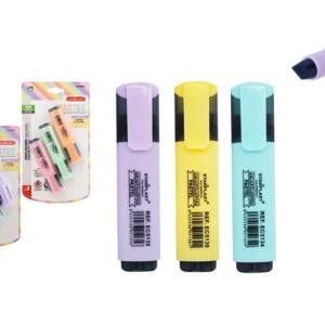 Set de 3 marcadores pastel