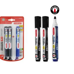 Set de 3 rotuladores permanentes E20 2N  1A