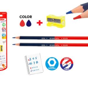Lápices bicolor 2U  sacapuntas