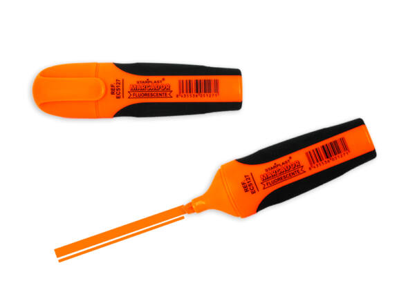 Marcador antideslizante color flúor naranja