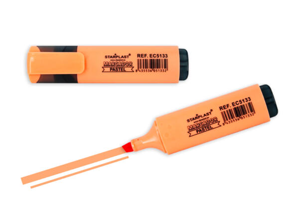 Marcador color pastel naranja