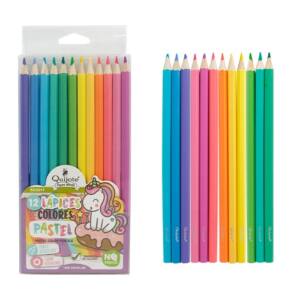 Lápices de colores pastel 12U