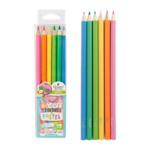 Lápices de colores pastel 6U
