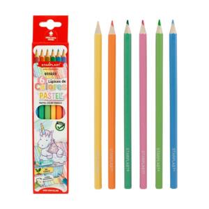 Lápices de colores pastel 6U