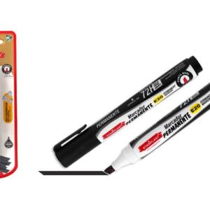Rotulador permanente E20 punta bisel negro
