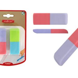 Goma de borrar bicolor