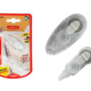 Cinta correctora 5mm x 6m con recambio transparente