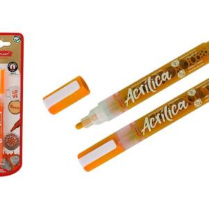 Rotulador pintura acrílica 1-2.0mm naranja flúor