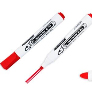 Rotulador pizarra blanca E70 punta redonda 2.0mm rojo
