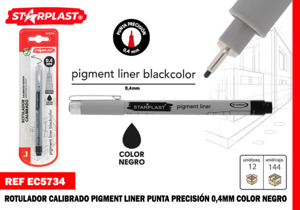 Rotulador calibrado Pigment Liner 0.4mm