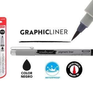 Rotulador calibrado Pigment Liner brush