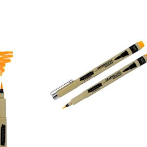 Rotulador punta pincel naranja