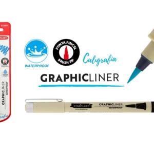 Rotulador punta pincel turquesa