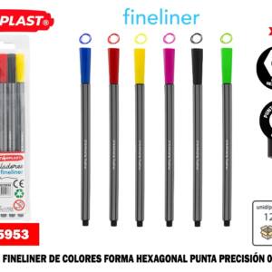 Rotulador fineliner de colores 0.4mm 6U