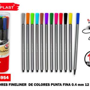 Rotulador fineliner de colores 0.4mm 12U
