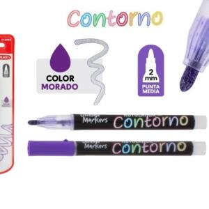 Rotulador con contorno lila