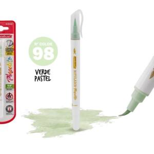 Rotulador Pincelito punta flexible 98 verde pastel
