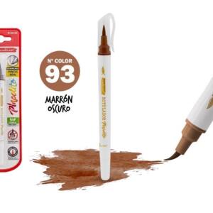 Rotulador Pincelito punta flexible 93 marrón oscuro