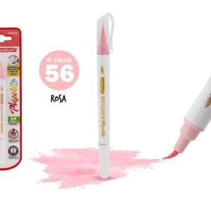 Rotulador Pincelito punta flexible 56 rosa