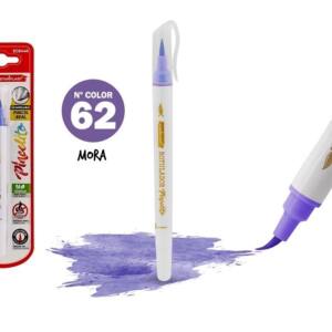 Rotulador Pincelito punta flexible 62 mora