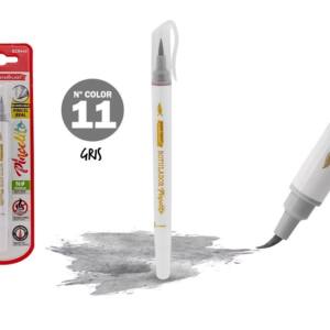 Rotulador Pincelito punta flexible 11 gris