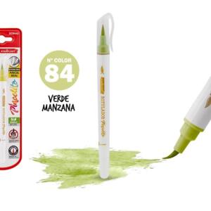Rotulador Pincelito punta flexible 84 verde manzana