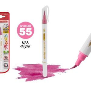 Rotulador Pincelito punta flexible 55 rosa oscuro