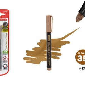 Rotulador metalizado punta  redonda color cobre