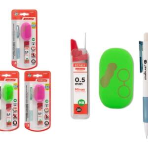 Portaminas 0.5 mm  tubo de minas  borrador