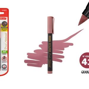Rotulador metalizado punta pincel color granate