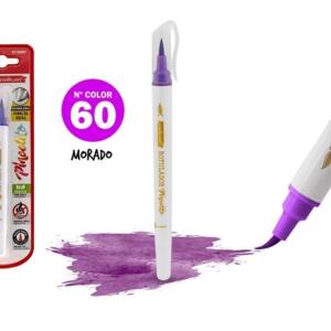Rotulador Pincelito punta flexible 60 morado