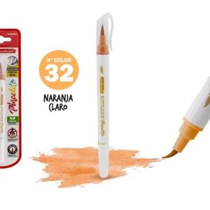 Rotulador Pincelito punta flexible 32 naranja claro