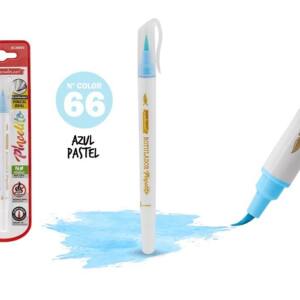 Rotulador Pincelito punta flexible 66 azul pastel
