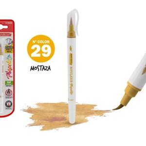 Rotulador Pincelito punta flexible 29 mostaza