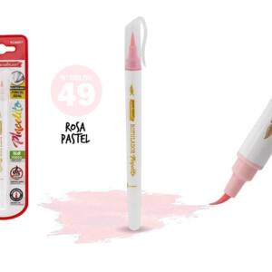 Rotulador Pincelito punta flexible 49 rosa pastel