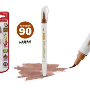 Rotulador Pincelito punta flexible 90 marrón