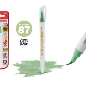 Rotulador Pincelito punta flexible 87 verde claro