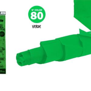 Papel crespón 50x200cm N80 verde