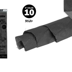 Papel crespón 50x100cm N109 metalizado negro