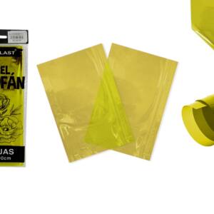Papel celofán 625x1000mm 2U amarillo